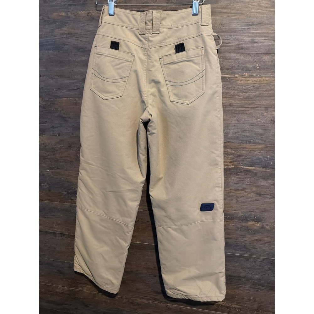 Billabong Bulletproof Snow Pants Tan Khaki Waterproof Insulated Ski Snowboard M